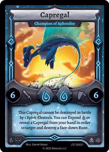 Capregal - Champion of Aphrodite (LST-SD021), Divine Champions: Lifestream Starter Decks — Elestrals card price