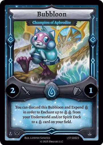 Bubbloon - Champion of Aphrodite (LST-SD023), Divine Champions: Lifestream Starter Decks — Elestrals card price