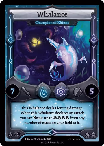 Whalance - Champion of Khione (LST-SD025), Divine Champions: Lifestream Starter Decks — Elestrals card price