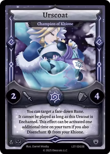 Urscoat - Champion of Khione (LST-SD038), Divine Champions: Lifestream Starter Decks — Elestrals card price