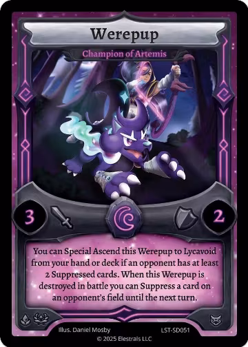 Werepup - Champion of Artemis (LST-SD051), Divine Champions: Lifestream Starter Decks — Elestrals card price