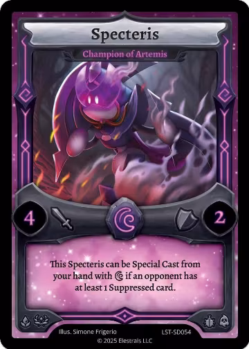 Specteris - Champion of Artemis (LST-SD054), Divine Champions: Lifestream Starter Decks — Elestrals card price