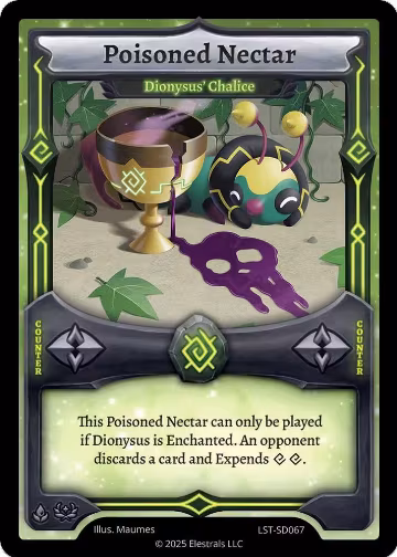 Poisoned Nectar - Dionysus' Chalice (LST-SD067), Divine Champions: Lifestream Starter Decks — Elestrals card price