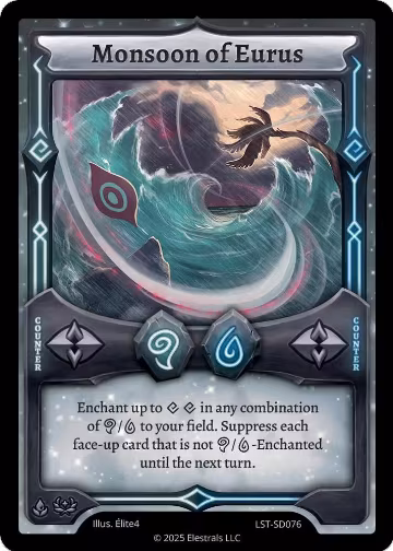 Monsoon of Eurus (LST-SD076), Divine Champions: Lifestream Starter Decks — Elestrals card price
