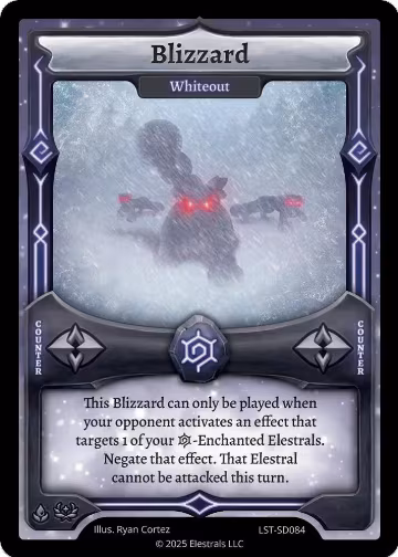 Blizzard - Whiteout (LST-SD084), Divine Champions: Lifestream Starter Decks — Elestrals card price