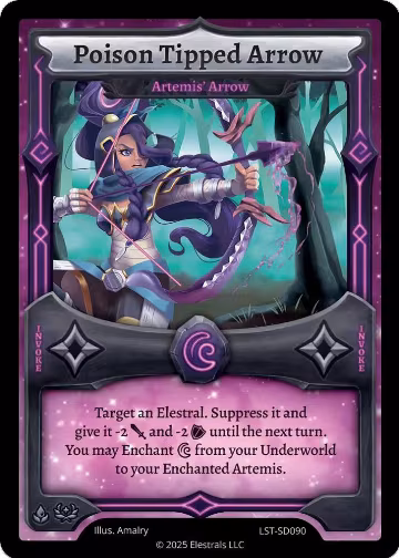 Poison Tipped Arrow - Artemis' Arrow (LST-SD090), Divine Champions: Lifestream Starter Decks — Elestrals card price