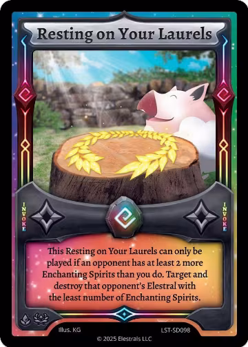Resting on Your Laurels (LST-SD098), Divine Champions: Lifestream Starter Decks — Elestrals card price
