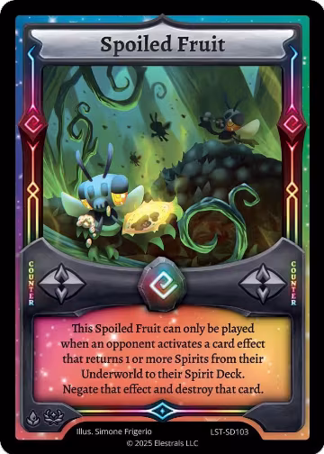 Spoiled Fruit (LST-SD103), Divine Champions: Lifestream Starter Decks — Elestrals card price