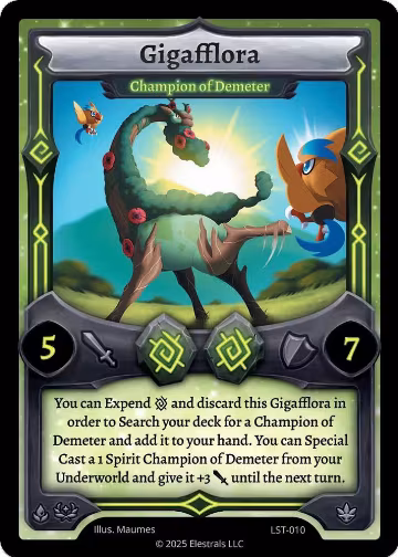 Gigafflora - Champion of Demeter (LST-010), Divine Champions: Lifestream — Elestrals card price