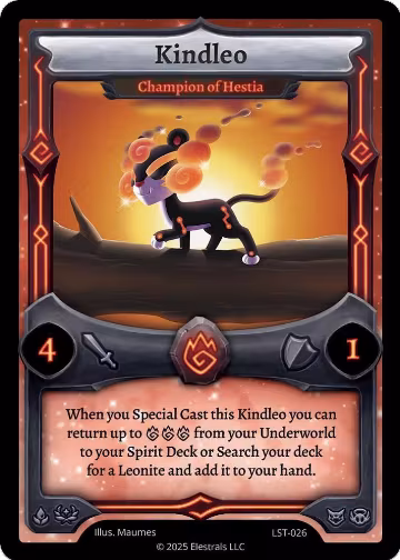 Kindleo - Champion of Hestia (LST-026), Divine Champions: Lifestream — Elestrals card price
