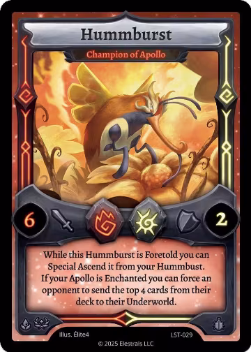 Hummburst - Champion of Apollo (LST-029), Divine Champions: Lifestream — Elestrals card price