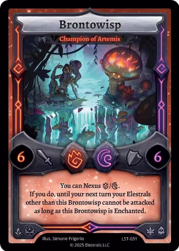 Brontowisp - Champion of Artemis (LST-031), Divine Champions: Lifestream — Elestrals card price