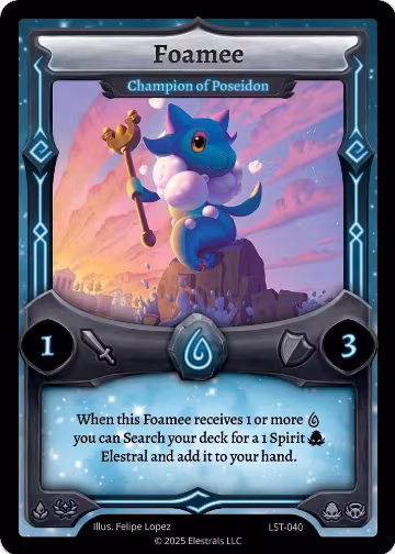 Foamee - Champion of Poseidon (LST-040), Divine Champions: Lifestream — Elestrals card price