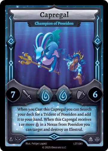 Capregal - Champion of Poseidon (LST-041), Divine Champions: Lifestream — Elestrals card price