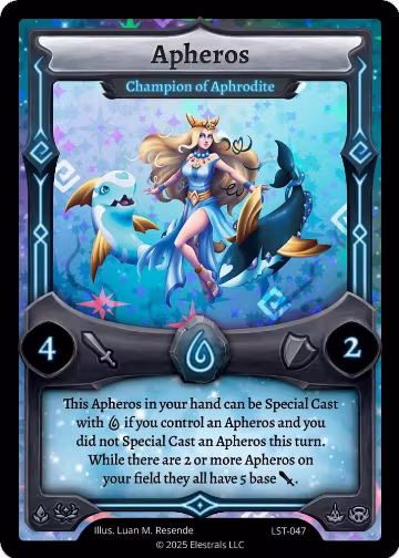 Apheros - Champion of Aphrodite (LST-047), Divine Champions: Lifestream — Elestrals card price