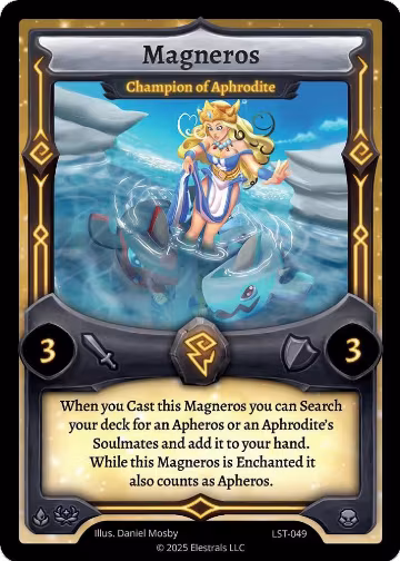 Magneros - Champion of Aphrodite (LST-049), Divine Champions: Lifestream — Elestrals card price