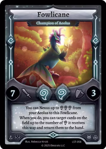Fowlicane - Champion of Aeolus (LST-058), Divine Champions: Lifestream — Elestrals card price