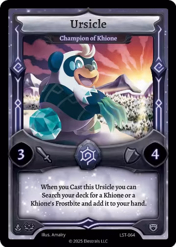 Ursicle - Champion of Khione (LST-064), Divine Champions: Lifestream — Elestrals card price