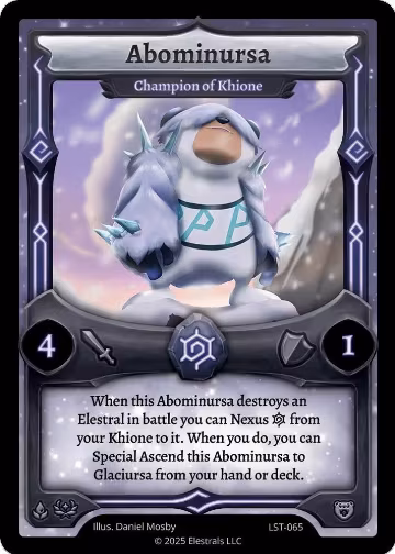 Abominursa - Champion of Khione (LST-065), Divine Champions: Lifestream — Elestrals card price