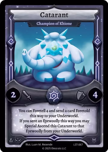 Catarant - Champion of Khione (LST-067), Divine Champions: Lifestream — Elestrals card price