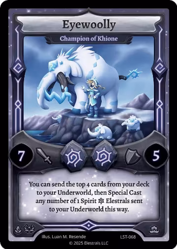 Eyewoolly - Champion of Khione (LST-068), Divine Champions: Lifestream — Elestrals card price