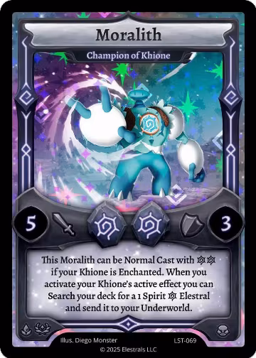 Moralith - Champion of Khione (LST-069), Divine Champions: Lifestream — Elestrals card price