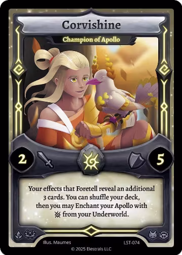 Corvishine - Champion of Apollo (LST-074), Divine Champions: Lifestream — Elestrals card price