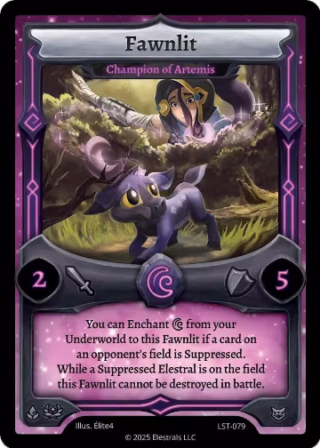 Fawnlit - Champion of Artemis (LST-079), Divine Champions: Lifestream — Elestrals card price