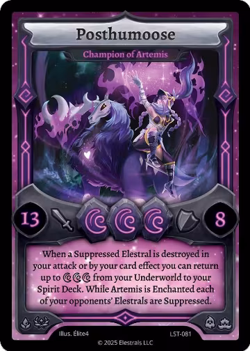 Posthumoose - Champion of Artemis (LST-081), Divine Champions: Lifestream — Elestrals card price