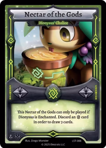 Nectar of the Gods - Dionysus' Chalice (LST-088), Divine Champions: Lifestream — Elestrals card price