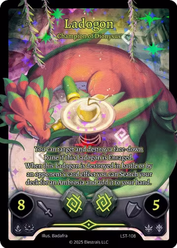 Ladogon - Champion of Dionysus (Full Art) (LST-108), Divine Champions: Lifestream — Elestrals card price
