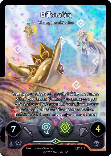Hiboofin - Champion of Aeolus (Full Art) (LST-114), Divine Champions: Lifestream — Elestrals card price