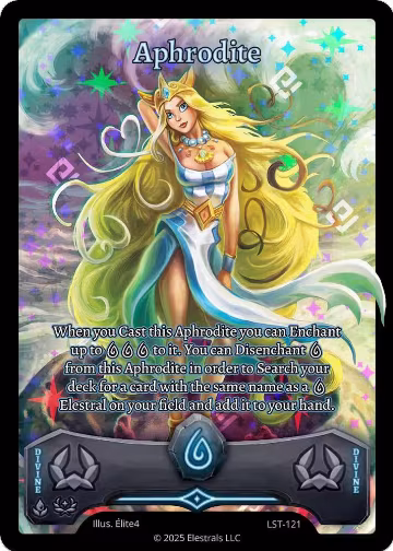 Aphrodite (Full Art) (LST-121), Divine Champions: Lifestream — Elestrals card price