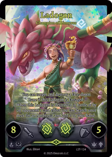 Ladogon - Champion of Dionysus (Box Topper) (LST-124), Divine Champions: Lifestream — Elestrals card price