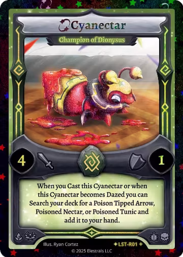 Cyanectar - Champion of Dionysus (Stellar) (LST-R01), Divine Champions: Lifestream — Elestrals card price