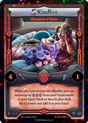 Kindleo - Champion of Hestia (Stellar) (LST-R02), Divine Champions: Lifestream — Elestrals card price