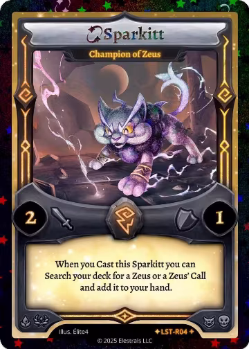 Sparkitt - Champion of Zeus (Stellar) (LST-R04), Divine Champions: Lifestream — Elestrals card price