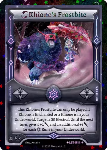 Khione's Frostbite (Stellar) (LST-R11), Divine Champions: Lifestream — Elestrals card price