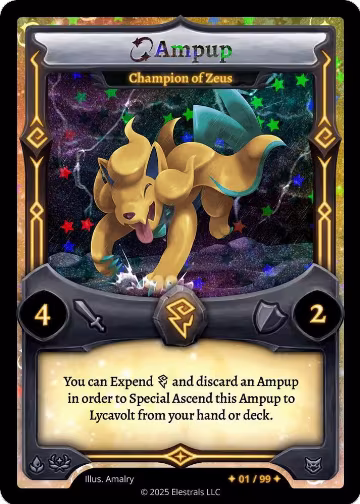 Ampup - Champion of Zeus (Serialized) (/99), Divine Champions: Lifestream — Elestrals card price