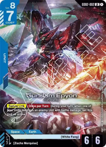 Gundam Epyon (GD02-002), Dual Impact — Gundam card price