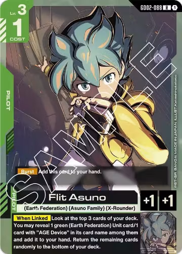 Flit Asuno (GD02-088), Dual Impact — Gundam card price