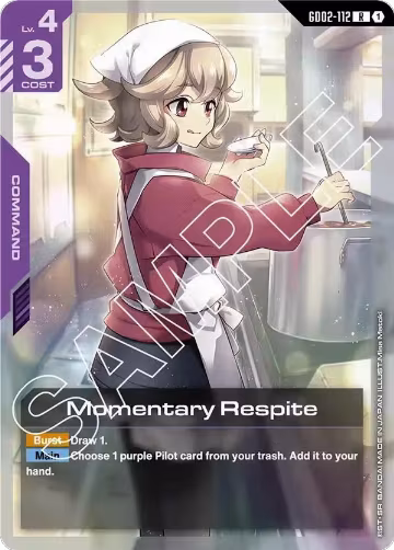 Momentary Respite (GD02-112), Dual Impact — Gundam card price