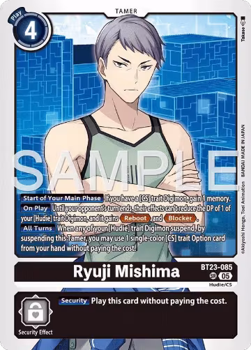Ryuji Mishima (BT23-085 SR), Hackers' Slumber — Digimon card price