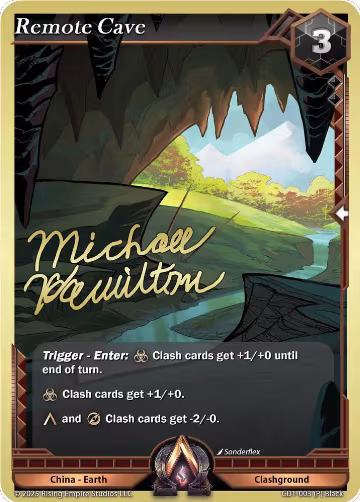 Remote Cave (CD1-003), Champion Deck: Michael Hamilton — Alpha Clash card price
