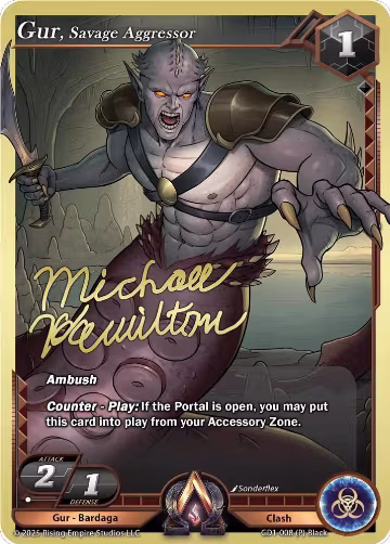 Gur, Savage Aggressor (CD1-008), Champion Deck: Michael Hamilton — Alpha Clash card price
