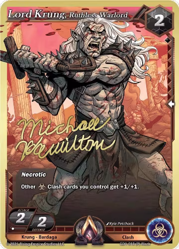 Lord Krung, Ruthless Warlord (CD1-010), Champion Deck: Michael Hamilton — Alpha Clash card price
