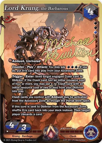 Lord Krung, the Barbarous (CD1-011) — card price