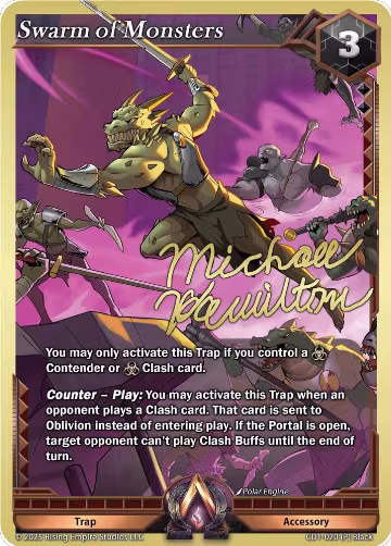 Swarm of Monsters (CD1-020), Champion Deck: Michael Hamilton — Alpha Clash card price