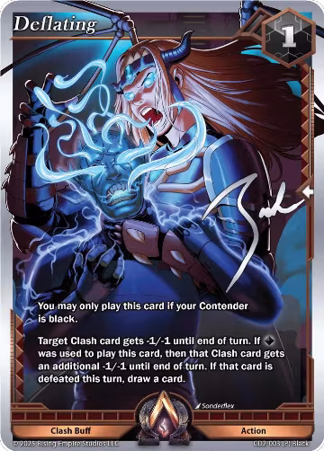 Deflating (CD2-003), Champion Deck: Zach Bunn — Alpha Clash card price