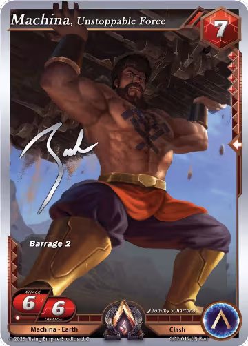 Machina, Unstoppable Force (CD2-012), Champion Deck: Zach Bunn — Alpha Clash card price
